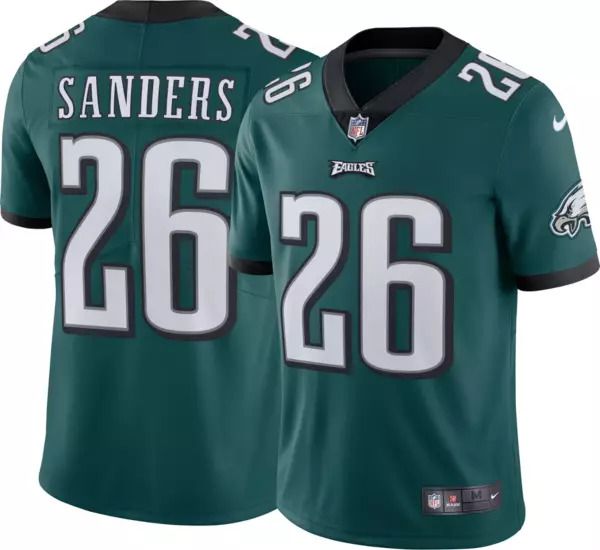 Men Philadelphia Eagles 26 Miles Sanders Nike Green Vapor Limited NFL Jersey